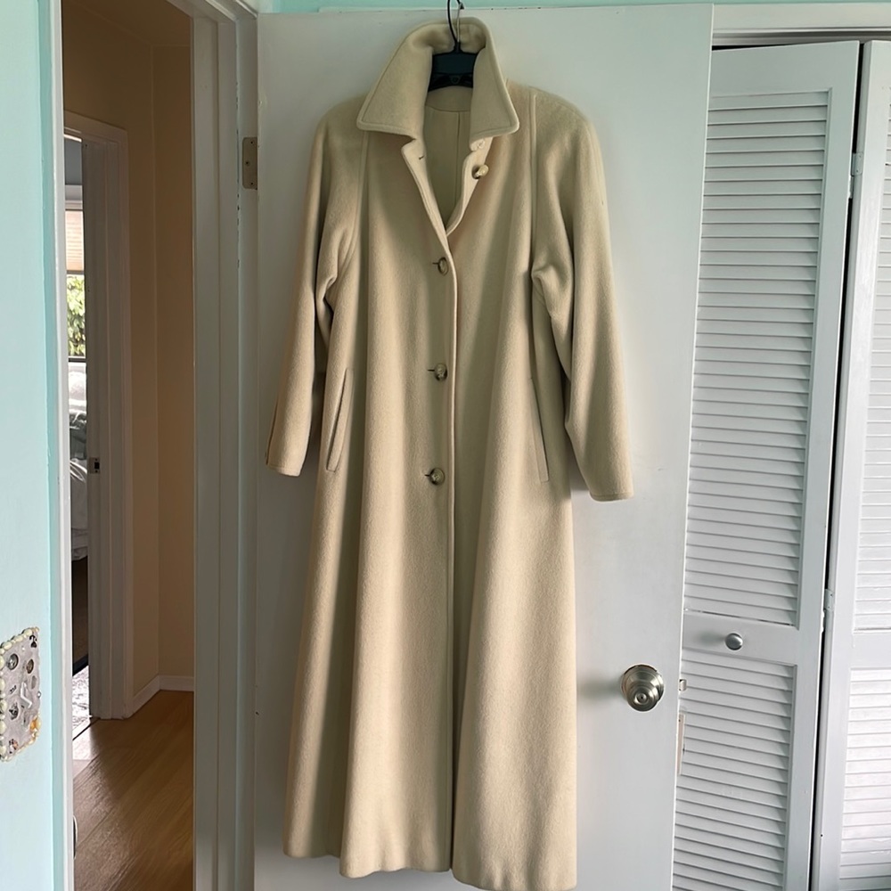 Full Length Cream Cashmere Coat